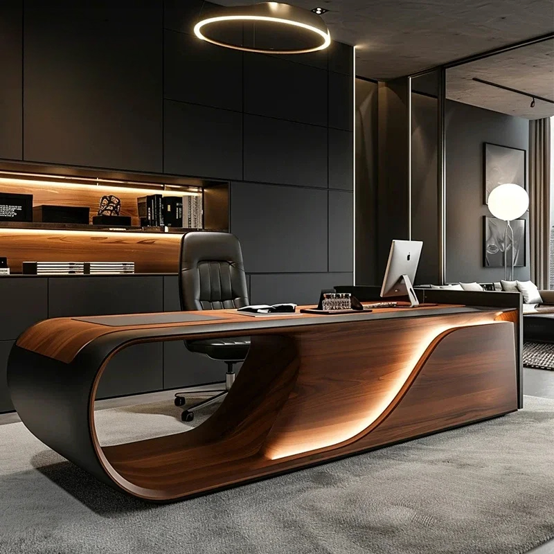 Office Furniture Rental - New Chinese-style High-end Executive Desk, High-end