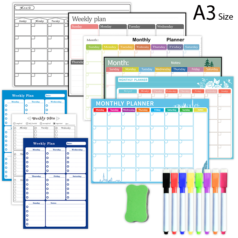 Magnetic Weekly Monthly Planne - Magnetic Whiteboard Calendar review and price