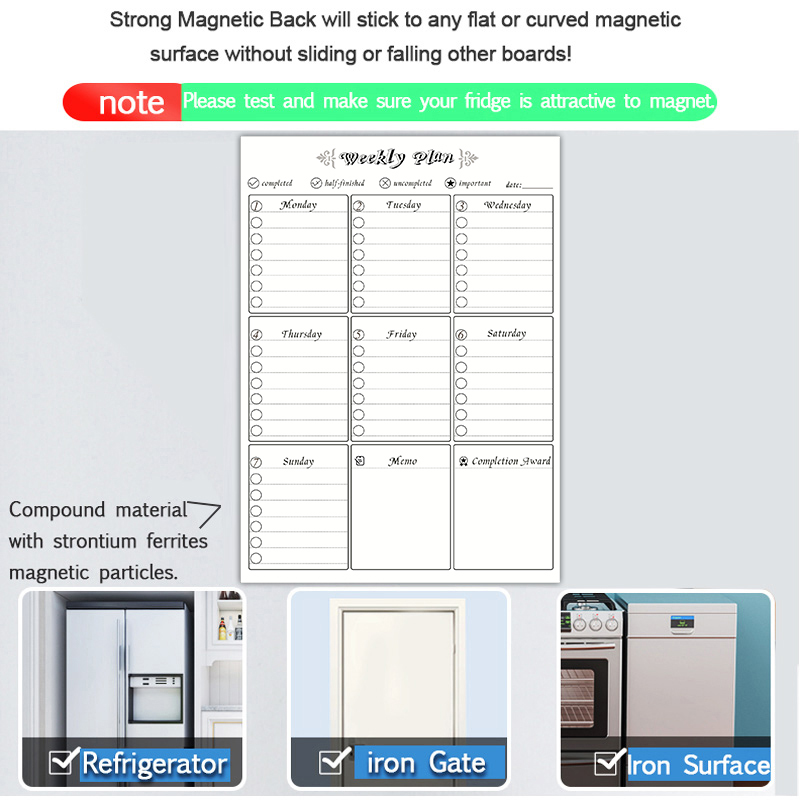 Magnetic Weekly Monthly Planne - Magnetic Whiteboard Calendar review and price