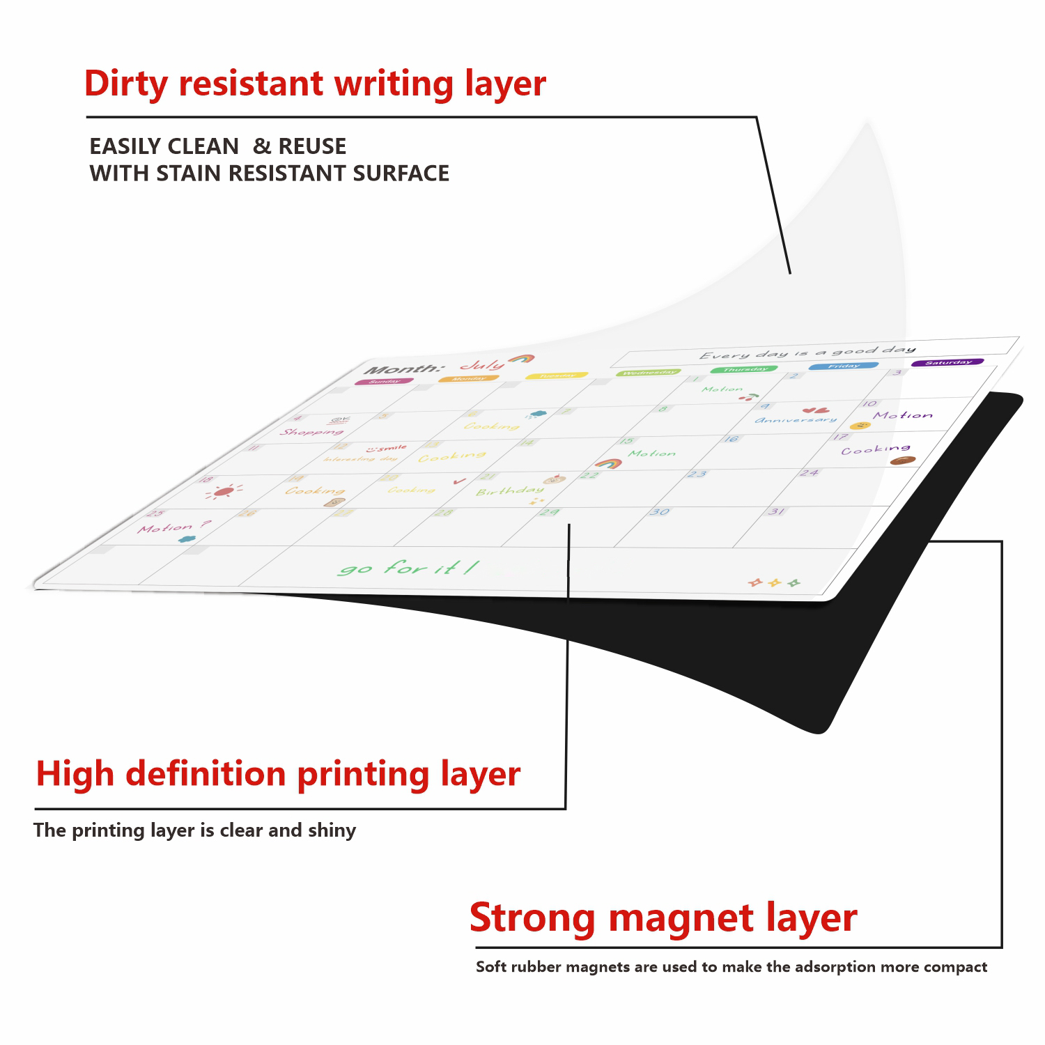 Magnetic Calendar For Fridge M - Magnetic Whiteboard Calendar review and price