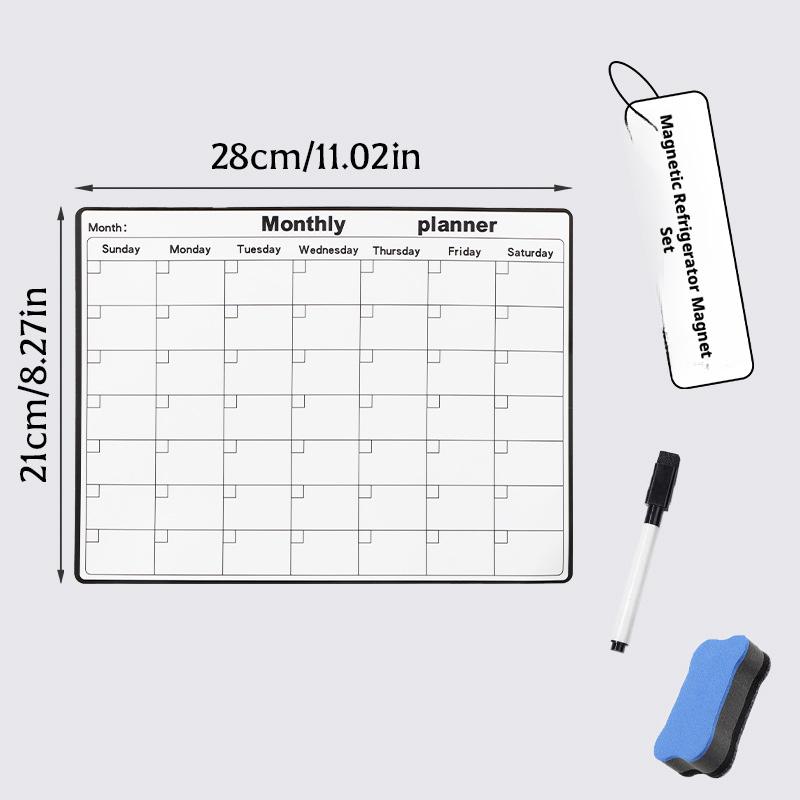 Magnetic Refrigerator Dry Eras - Magnetic Whiteboard Calendar review and price
