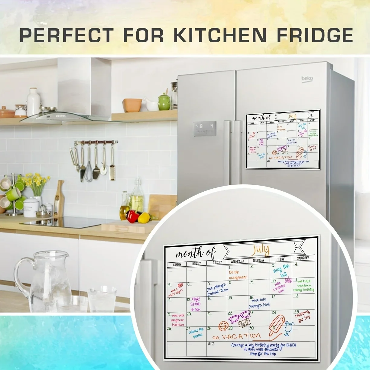 Magnetic Monthly Calendar Whit - Magnetic Whiteboard Calendar review and price
