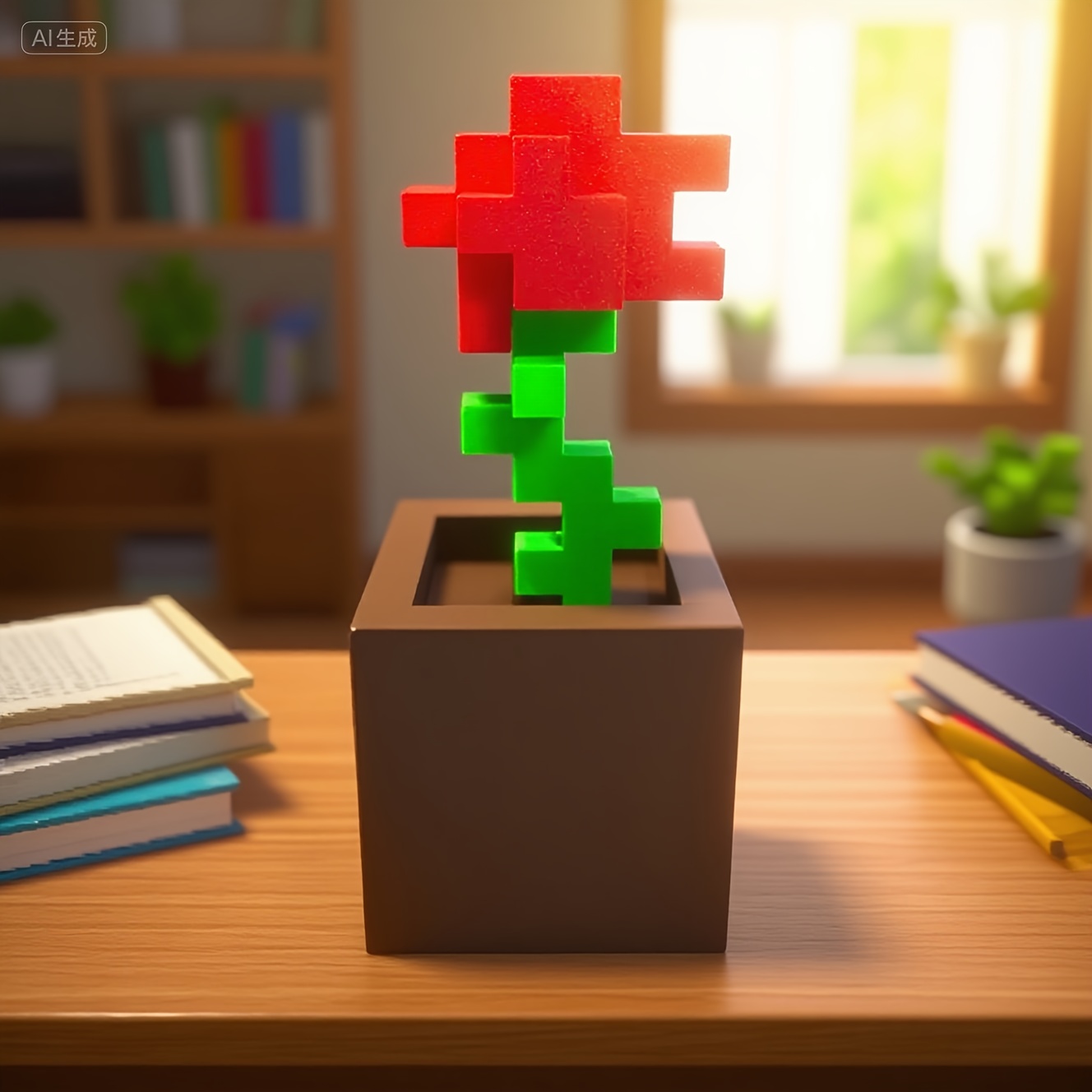 1 Piece Pixel Rose Flower Orna - Office Furniture Rental review and price