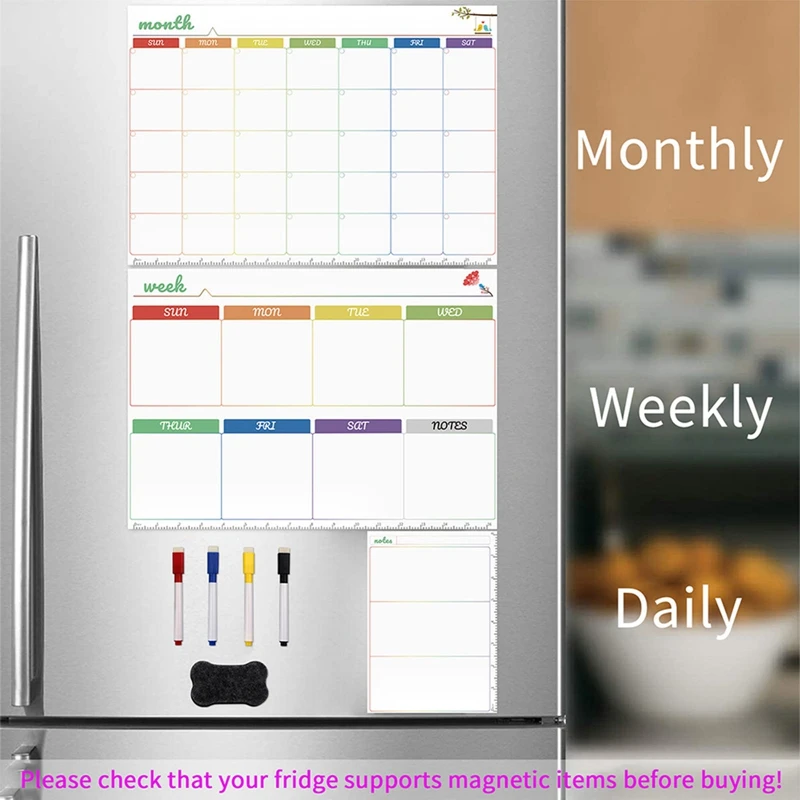 Daily Week Month Plan Magnetic - Magnetic Whiteboard Calendar review and price