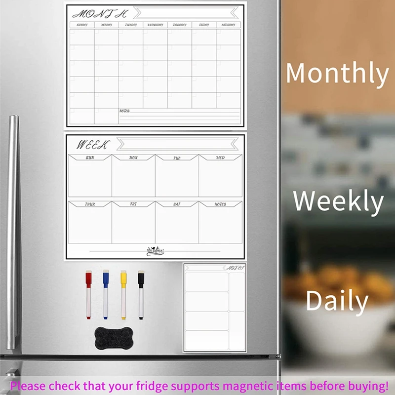Daily Week Month Plan Magnetic - Magnetic Whiteboard Calendar review and price