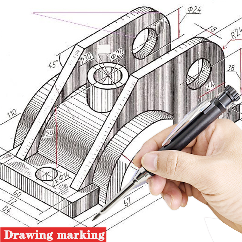 6 Colors Woodworking Automatic - Staedtler Pencil Lumocolor review and price